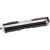 Canon 729 M toner cartridge, magenta, rectangular with black and silver casing, pink label on top.