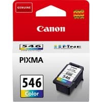 Canon CL-546 C/M/Y colour ink cartridge in black casing with red and white packaging, Pixma logo displayed.