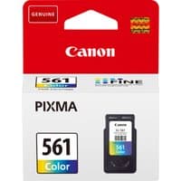 Canon CL-561 color ink cartridge in white box with red top, featuring PIXMA logo and color label.