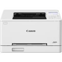 White Canon i-SENSYS LBP243dw II laser printer with LCD screen and front-loading paper tray.