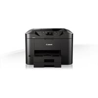 Canon MAXIFY MB2750 black inkjet Wi-Fi printer with LCD screen and front-loading paper tray.