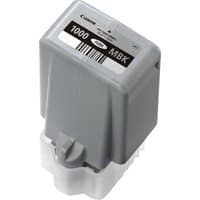 Gray Canon PFI-1000MBK matte black ink cartridge with barcode and model number on top label.