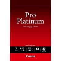 Canon PT-101 Pro Platinum Photo Paper A3, 20 sheets, red packaging with white text and Canon logo.