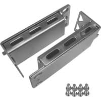 Cisco 19-inch rackmount kit with two silver brackets and mounting screws for Catalyst 3560, 2960, ME-3400 switches.