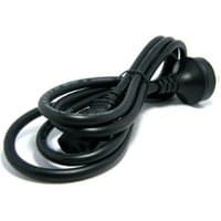 Black Cisco CAB-TA-UK power cable with type A plug, coiled with a smooth finish.