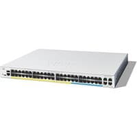 Grey Cisco Catalyst C1300-48MGP-4X network switch with 48 Ethernet ports and 4 uplink ports, PoE enabled.