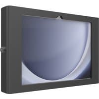Black Compulocks Galaxy Tab A9+/A11+ Apex Enclosure Wall Mount with secure frame and sleek design.