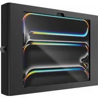 Black Compulocks iPad Pro M4 & M5 11" wall mount with sleek, secure enclosure and cutout for screen visibility.