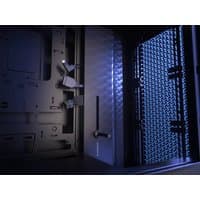 Black Corsair FRAME 4000D Midi Tower with mesh front panel, spacious interior, and cable management features.