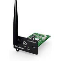 CyberPower RWCCARD100 network card with black antenna and green circuit board for internal WLAN connectivity.