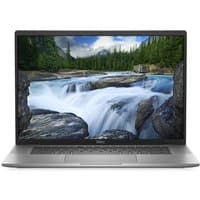 Dell Latitude 7650 laptop, 16-inch display, silver finish, slim bezels, Intel Core Ultra 7, waterfall wallpaper
