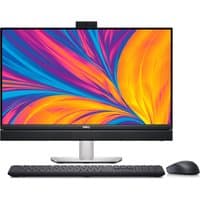 Dell OptiPlex 7420 all-in-one desktop, 23.8" display, black bezel, silver stand, with keyboard and mouse.