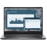 Black Dell Pro 14 laptop with 14" screen, thin bezels, AMD Ryzen 5, 16GB RAM, 512GB SSD, running Windows 11 Pro.