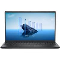 Black Dell Pro 15 laptop, 15.6" screen, sleek design, Windows 11 Pro interface, thin bezels, UK keyboard layout.