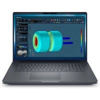 Black Dell Pro Max 18 Plus laptop with 18" screen, Intel Core Ultra 9, NVIDIA RTX, and Windows 11 Pro.