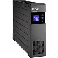 Black Eaton Ellipse PRO 1200 UPS with digital display, 8 AC outlets, vertical design, and vented front panel.