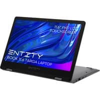 Entity Book 11.6" 2in1 convertible laptop, black, touchscreen, sleek design, Intel Celeron, Windows 11 Home