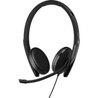 Black EPOS ADAPT 165T USB-C II headset with padded ear cups, adjustable headband, and flexible boom microphone.