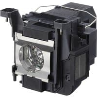 Black Epson ELPLP89 projector lamp with silver reflector and mounting brackets.