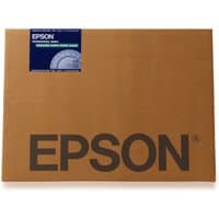 Epson Enhanced Matte Posterboard, DIN A2, 800g/m², 20 Sheets, brown packaging with blue label and large Epson logo