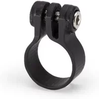 Black Exposure extension mount for action camera with circular clamp and metal screw.