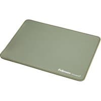 Fellowes Breyta XL Mousepad in sage green, rectangular with rounded edges and subtle logo in corner.