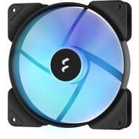 Black Fractal Design Aspect 14 RGB PWM computer case fan with illuminated blades, 14 cm, set of 3 fans.