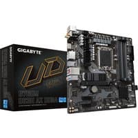 GIGABYTE B760M DS3H AX DDR4 motherboard with black PCB, silver heatsinks, and multiple expansion slots.