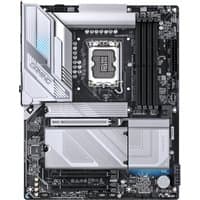 Black and silver GIGABYTE B860 GAMING X WIFI6E motherboard with heatsinks, multiple PCIe slots, and DDR5 RAM slots.