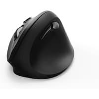 Black Hama RF wireless optical mouse, ergonomic design, right-hand use, with scroll wheel and 1400 DPI precision.