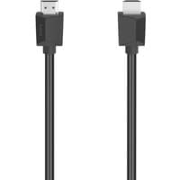 Black Hama HDMI cable, 3 meters, with HDMI Type A connectors, sleek design.