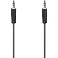 Black Hama 1.5m audio cable with 3.5mm connectors on each end