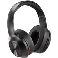 Black and red Hama Spirit Calypso III wireless Bluetooth headset with cushioned ear cups and adjustable headband.