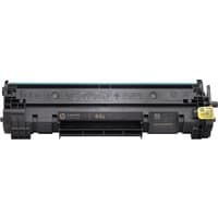Black HP 44A LaserJet toner cartridge with rectangular shape and yellow security label.