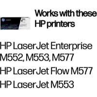 HP 508X black toner cartridge box with HP branding, compatible with HP LaserJet Enterprise and Flow printers.
