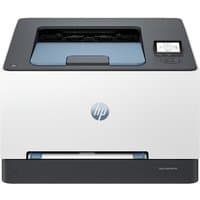 HP LaserJet Pro 3202dw printer, white with black accents, top control panel, paper tray, wireless and duplex features.
