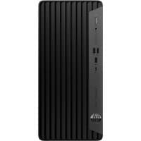 Black HP Pro 400 G9 Tower PC with vertical ribbed front panel, USB ports, and power button on the side.