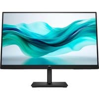 HP Series 3 Pro 21.5 inch FHD Monitor, slim black bezel, matte screen, rectangular stand, abstract teal wave display