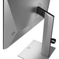 HP Series 7 Pro 23.8 inch FHD Monitor, sleek silver design, thin bezel, adjustable stand with cable management.