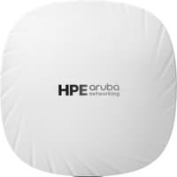 White HPE Aruba Networking AP-505 access point with rounded edges and logo on top.