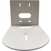 White HuddleCamHD HCM-1-WH mount with a flat base, vertical backplate, and multiple slots for camera attachment.