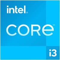 Intel Core i3-12100 processor box, blue with white text, featuring Intel logo and "Core i3" branding.