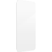 Clear Zagg InvisibleShield Glass Elite screen protector for iPhone 17 Pro Max, with rounded edges and smooth finish.