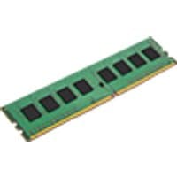 Green Kingston DDR4 3200 MHz RAM module with black memory chips and gold connector edge.