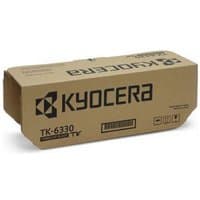 Brown box of KYOCERA TK-6330 original black toner cartridge with bold black text and logo.