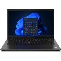 Black Lenovo ThinkPad L14 laptop, Intel Core i5, 16GB RAM, 10th gen, with Windows interface on screen.