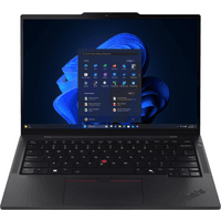 Lenovo ThinkPad T14s G6 laptop, black, with Intel Core Ultra 7, 32GB RAM, 1TB SSD, Windows 11 Pro, sleek design.