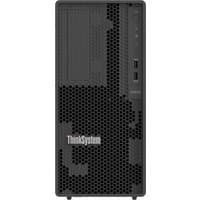 Black Lenovo ThinkSystem server tower with honeycomb front grille and Intel Xeon 6315P branding.