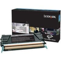 Lexmark 24B6035 black toner cartridge with black casing and branded packaging box.