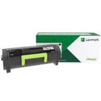 Black Lexmark 56F2H00 toner cartridge with green handle, next to green and white branded box.